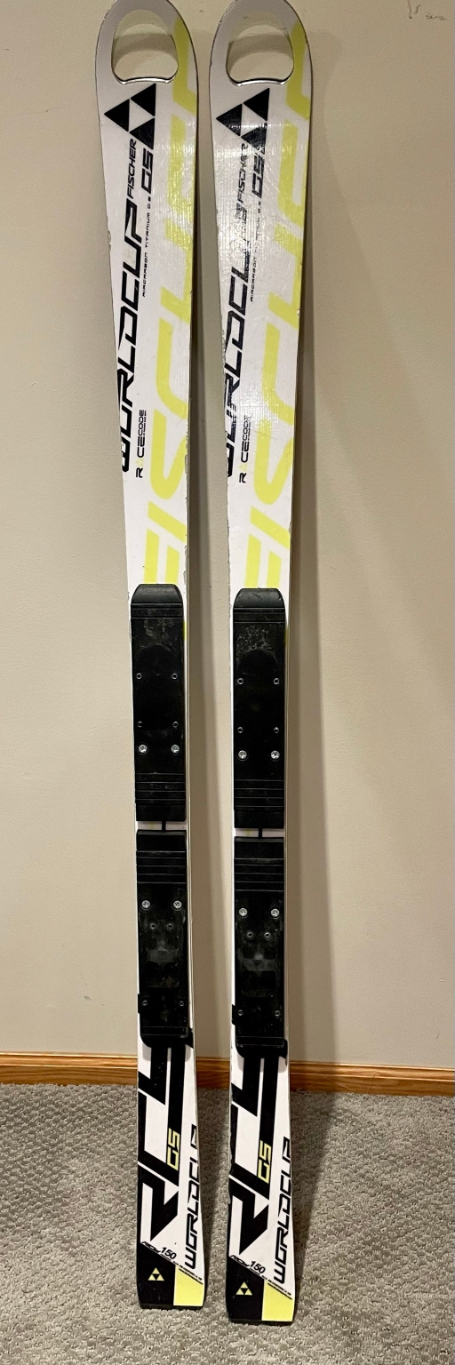 Fischer 150 cm RC4 World Cup GS Skis Kids [USED] Without Bindings