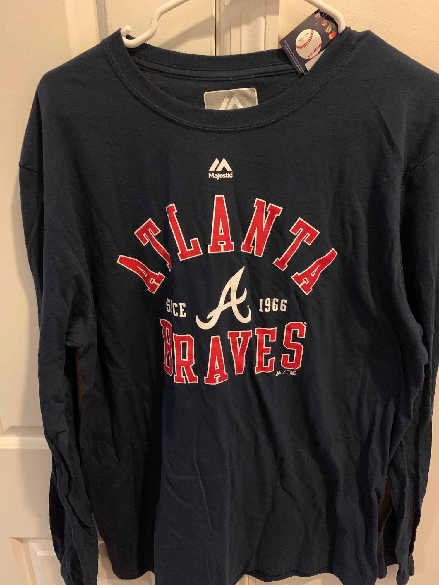 Majestic Atlanta Braves Long-sleeve Shirt Large