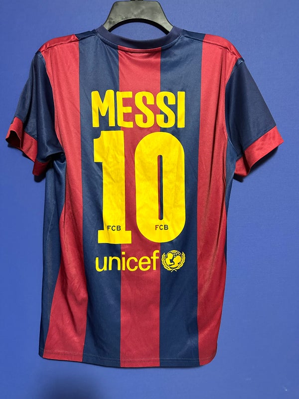 Messi #10 Barcelona Blue Medium Men's Jersey