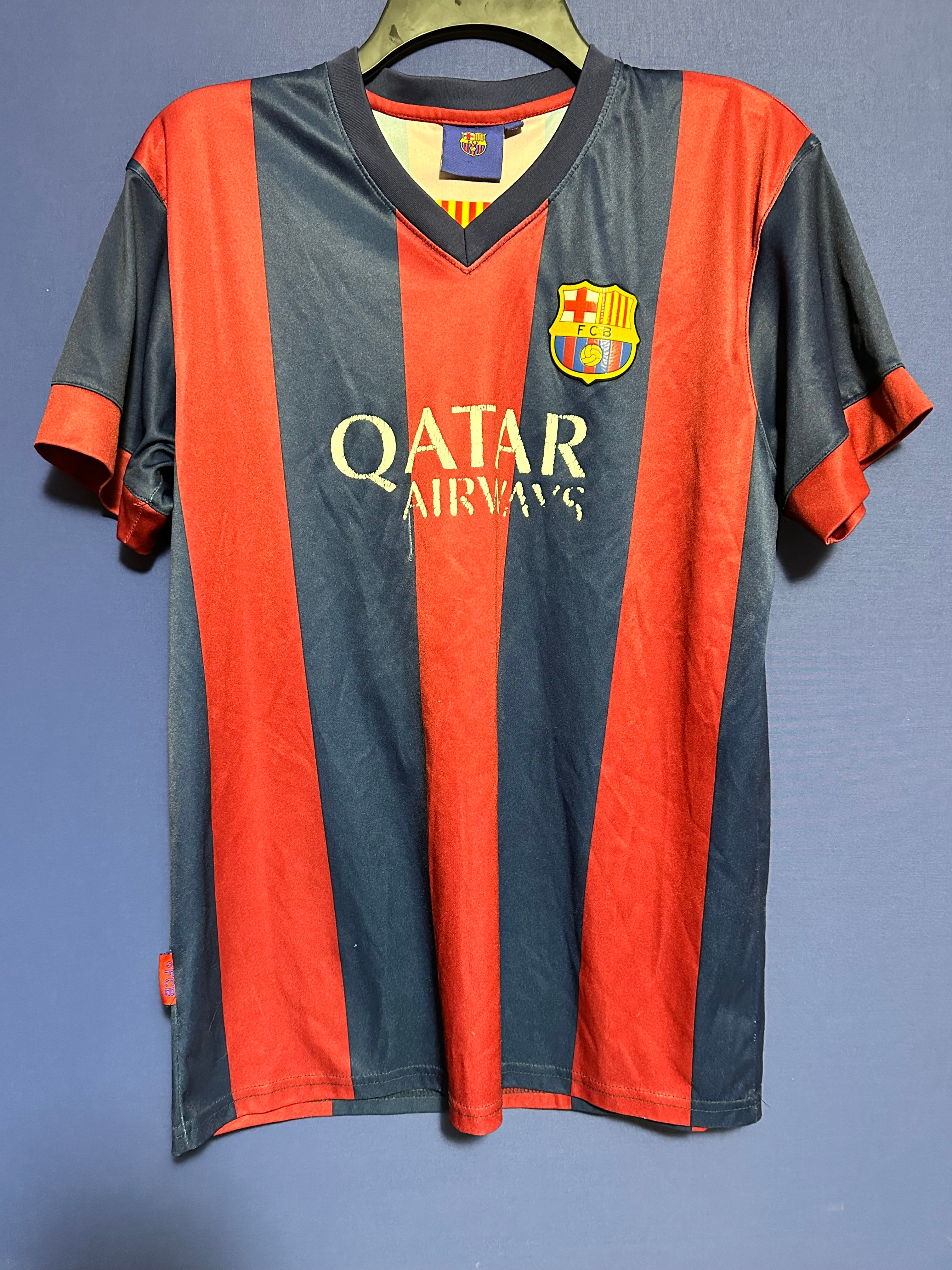 2021-2022 Barcelona Pre-Match Jersey (Orange) (MESSI 10)