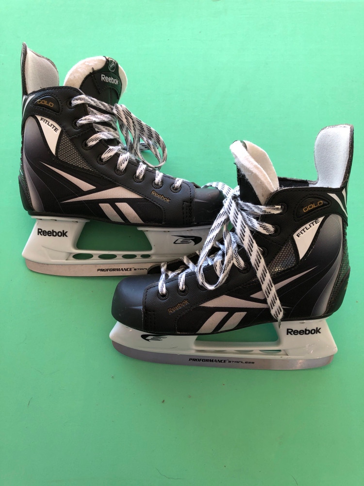 Used Intermediate Reebok Fitlite Gold Hockey Skates (Regular) - Size: 5.0