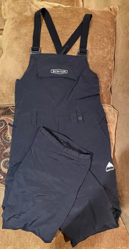 Kids' Burton Skylar 2L Ski/Snowboard Bib Pants, Black youth size 12 [used a few times last season]