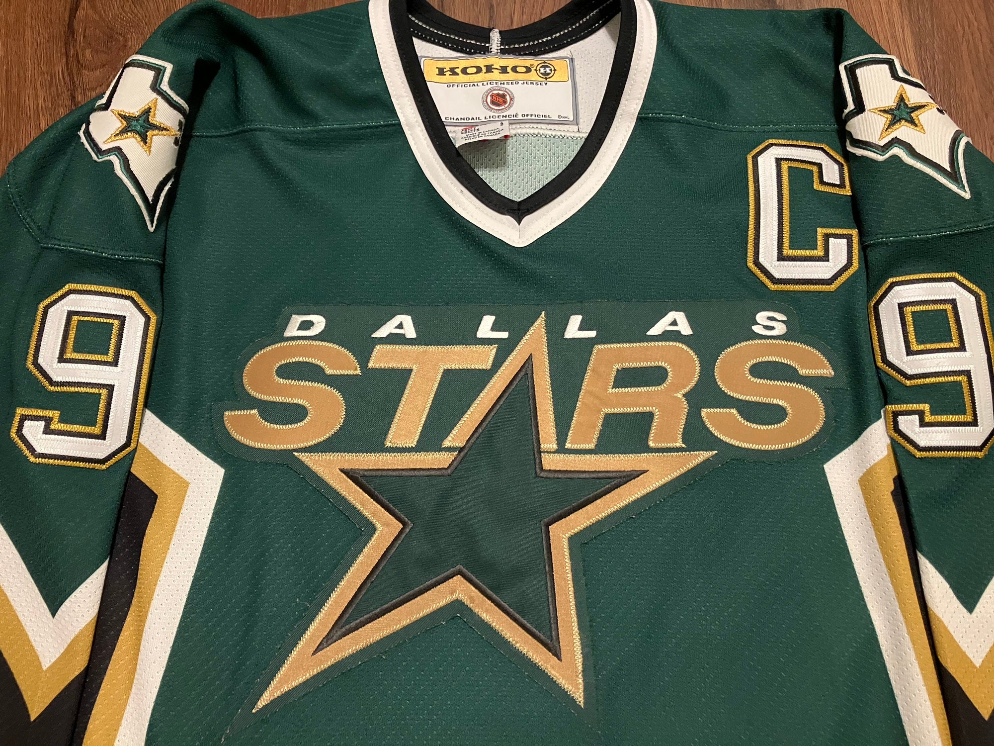 Vintage 90s Dallas Stars KOHO NHL Hockey Jersey - Depop