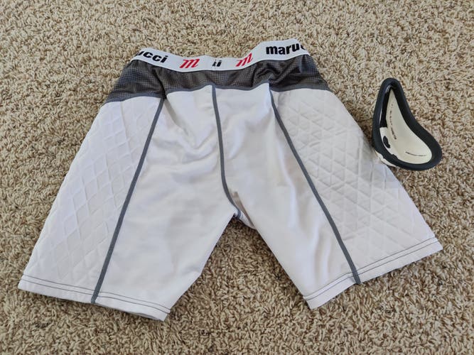 Used Marucci mens S padded sliding shorts with cup