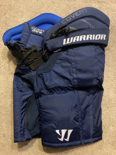 Junior Medium Warrior Covert QRE20 Pro Navy Blue Hockey Pants