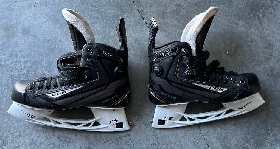 New CCM Regular Width  Pro Stock Size 7.5 RibCor 50K Hockey Skates