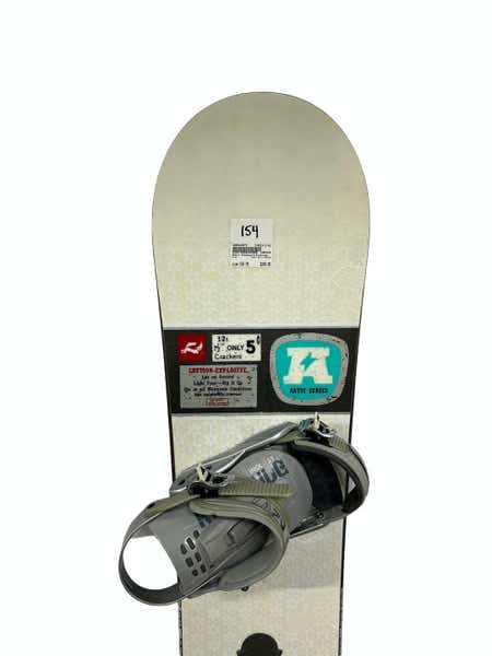 Used Ride Antic Series 154 Cm Men's Snowboard Combo | SidelineSwap