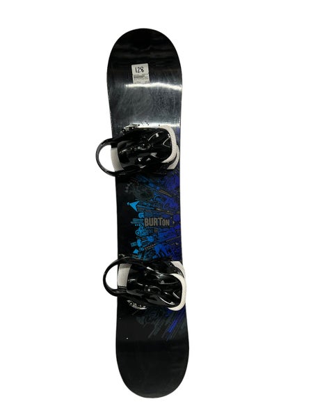 Used Burton Twc Smalls 128 Cm Junior Snowboard Combo