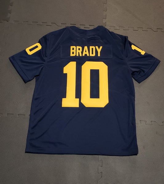 Navy Tom Brady Michigan Jersey Game #10 Men College Football