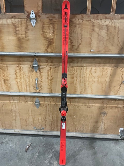 Used Unisex 2021 Atomic 200 cm Racing Race SG Skis With Bindings Max Din 19