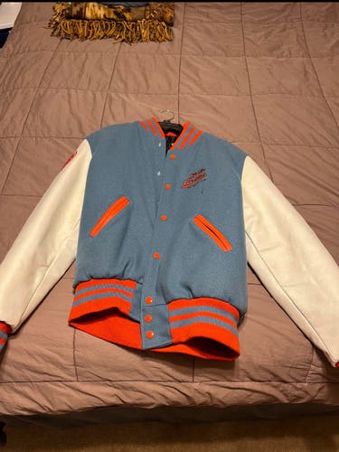 Vintage Little Ceasers Varsity Jacket Adult Small