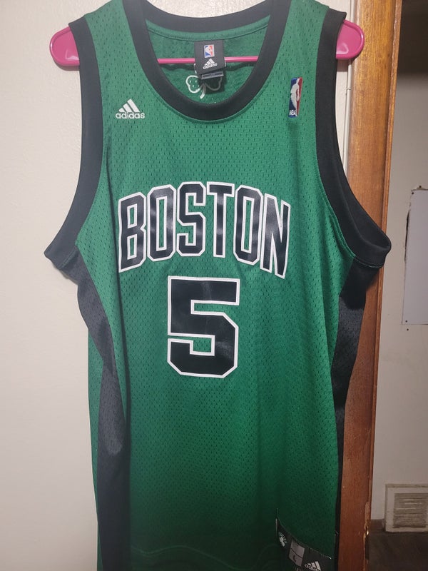 Boston Celtics Champion NBA Jersey #5 Kevin Garnett Basketball Green Men  Size S