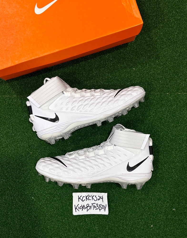Nike Force Savage Pro 2 Football Cleats White AH4000-100 Mens size 13