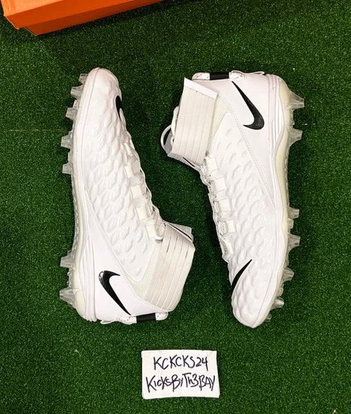 Nike Force Savage Pro 2 Football Lineman Cleats White AH4000-100 Mens 13  NEW