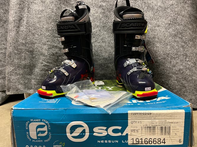 Scarpa Freedom SL 120 flex ski touring boots Size 26 Mondo (Approx. Size 9 Men's) 297mm