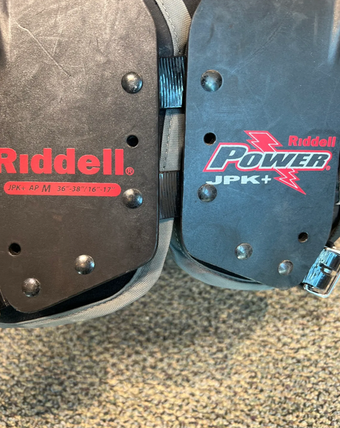 Riddell JPK+ Shoulder Pad with Back Plate Black/Red Medium
