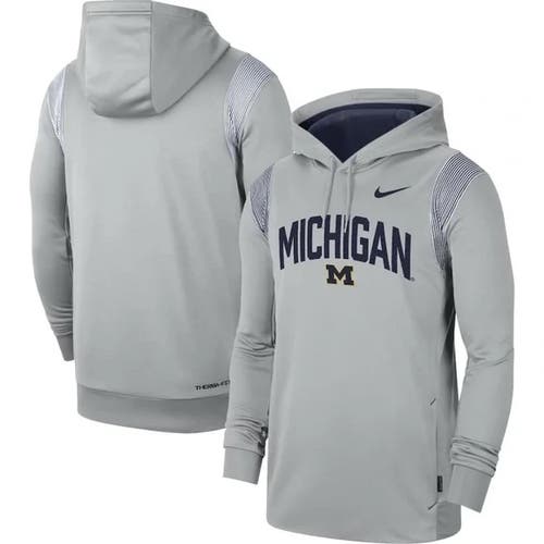 NWT men’s large Michigan wolverines 2022 NCAA Nike Therma Fit Hoodie FTBL