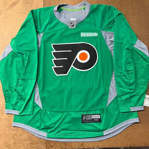 Philadelphia Flyers 2007-2017 Authentic Reebok Warmup/Practice Kelly Hockey Jersey