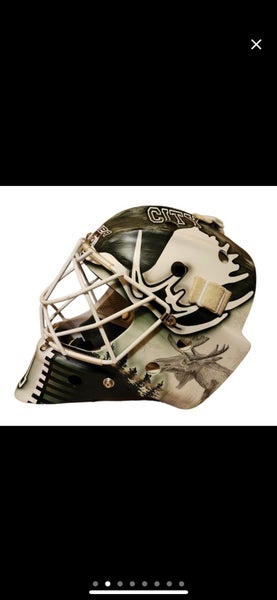 Vintage Goalie Mask - Certified Custom Bauer Paint - Bauer Branded