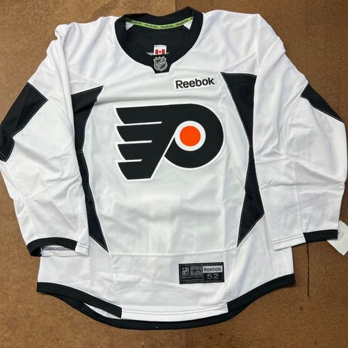 Philadelphia Flyers 2007-2017 Authentic Reebok Warmup/Practice White Hockey Jersey