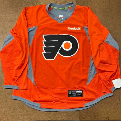 Philadelphia Flyers 2007-2017 Authentic Reebok Warmup/Practice Orange  Hockey Jersey