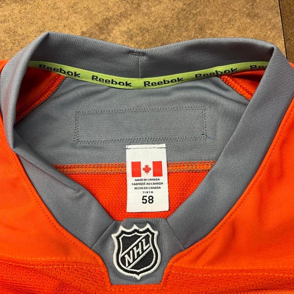 Philadelphia Flyers 2007-2017 Authentic Reebok Warmup/Practice Orange  Hockey Jersey