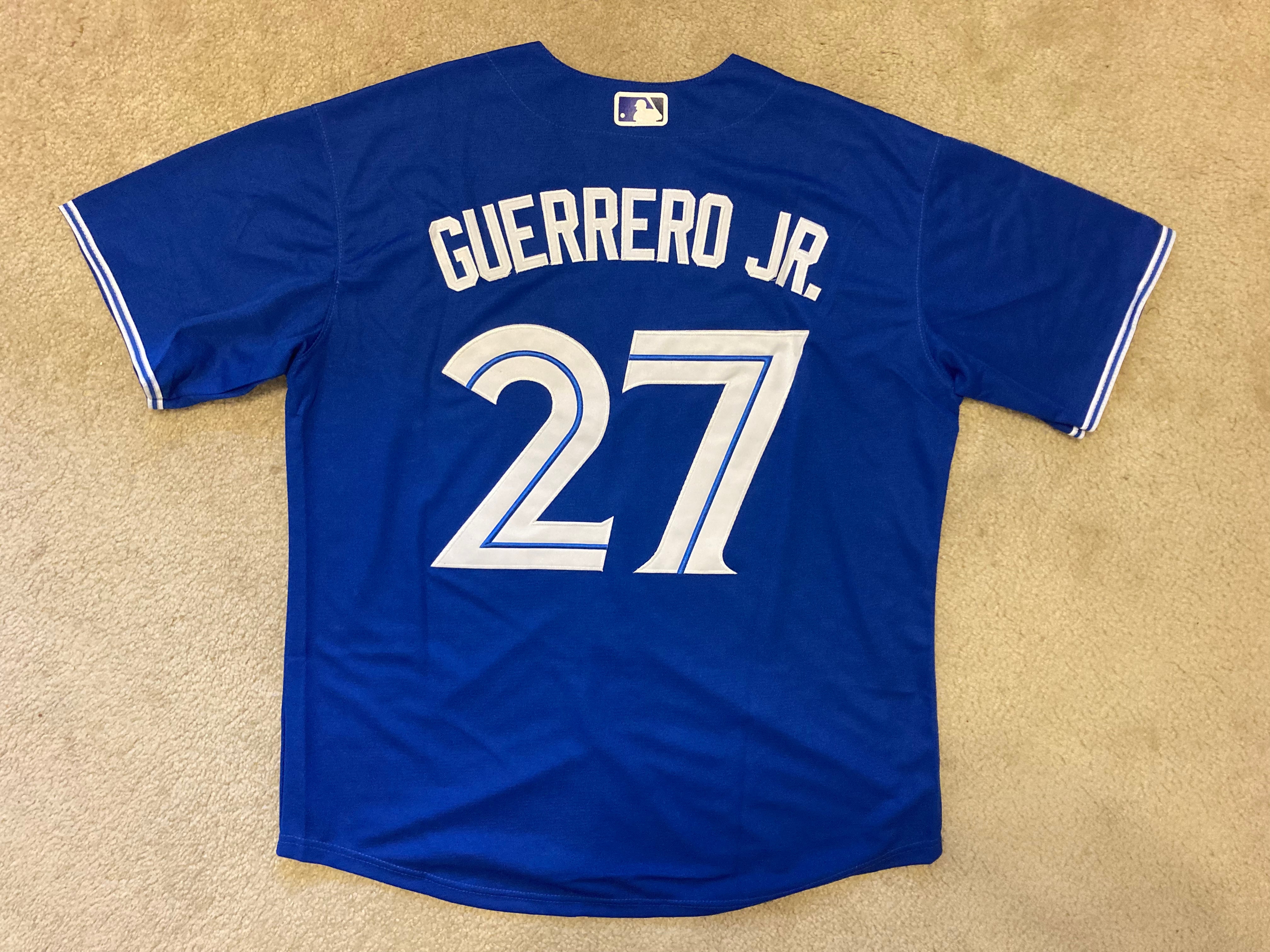 NEW - Mens Stitched Nike MLB Jersey - Vladimir Guerrero Jr. - Blue Jays -  XL