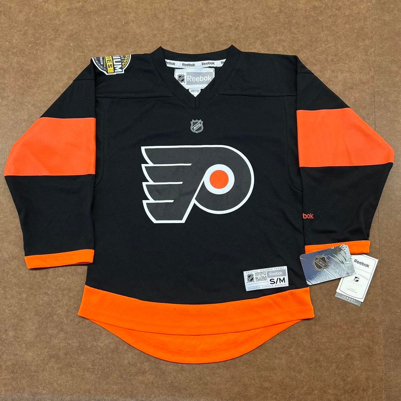 RBK PHILADELPHIA FLYERS WOMEN'S BLACK FASHION JERSEY SMALL