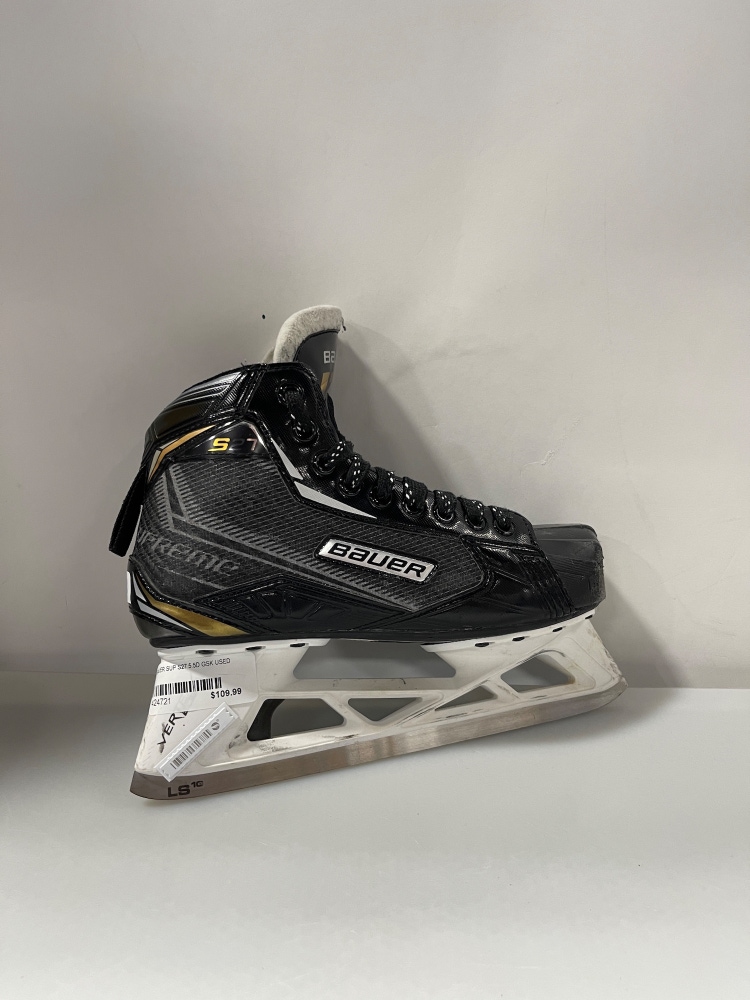 Used Bauer Regular Width  Size 5.5 Supreme S27 Hockey Goalie Skates