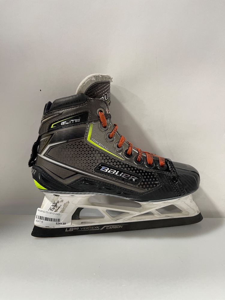 Used Bauer Regular Width  Size 5.5 Elite Hockey Goalie Skates
