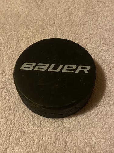 Bauer Hockey Logo Puck New
