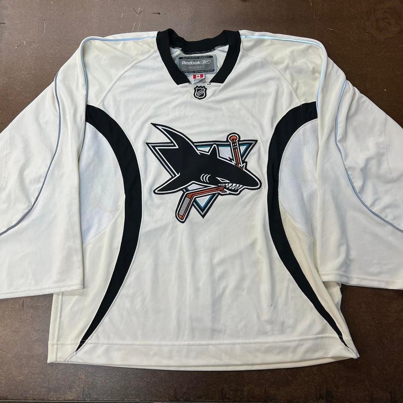 San Jose Sharks Jersey Adult Mens S Small White Starter Blank