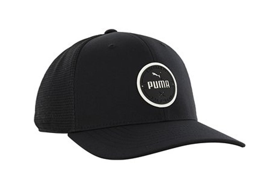NEW Puma Circle Patch Black Adjustable Snapback Golf Hat/Cap