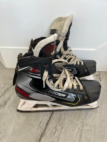 Used Bauer Vapor 2X Pro Hockey Goalie Skates Size 8.5 Regular Width