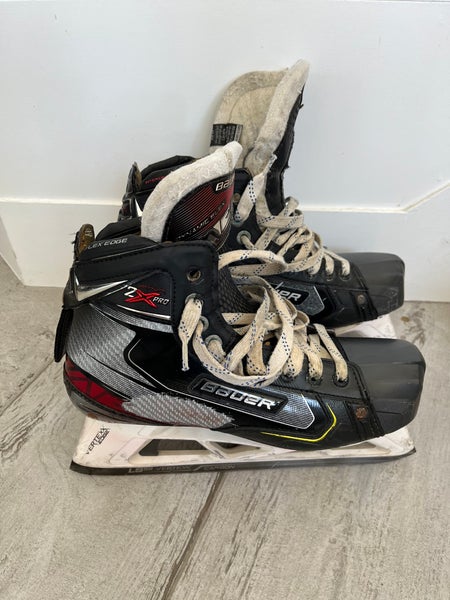 Used Bauer Vapor 2X Pro Hockey Goalie Skates Size 8.5 Regular Width