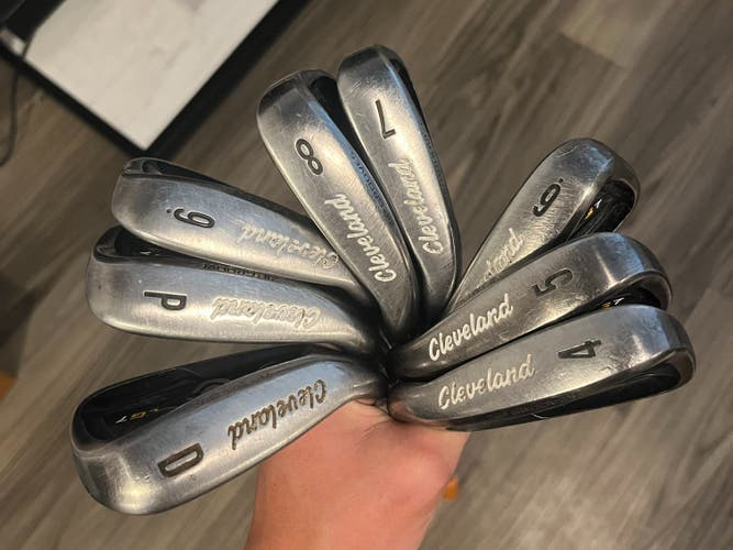 Men's Used Cleveland Left Hand CG7 Iron Set Stiff Flex Steel Shaft