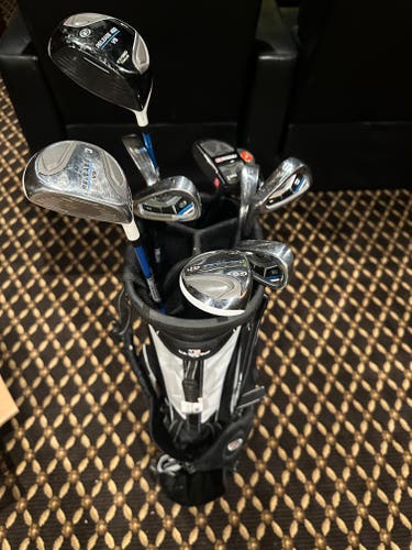 Junior Used US Kids Golf Left Hand Iron Set 9 Pieces. Also 2 ball odyssey putter!!