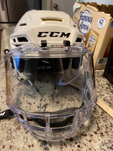 Used Medium CCM Tacks 310 Helmet With Bubble