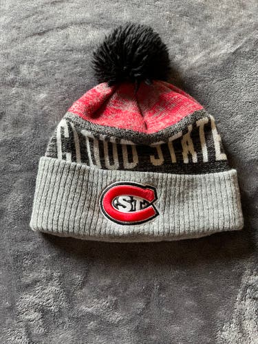 St. Cloud State Hockey Gray New Adult Unisex One Size Fits All CCM Hat