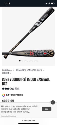 2021 Hybrid (-3) 29 oz 32" Voodoo Bat