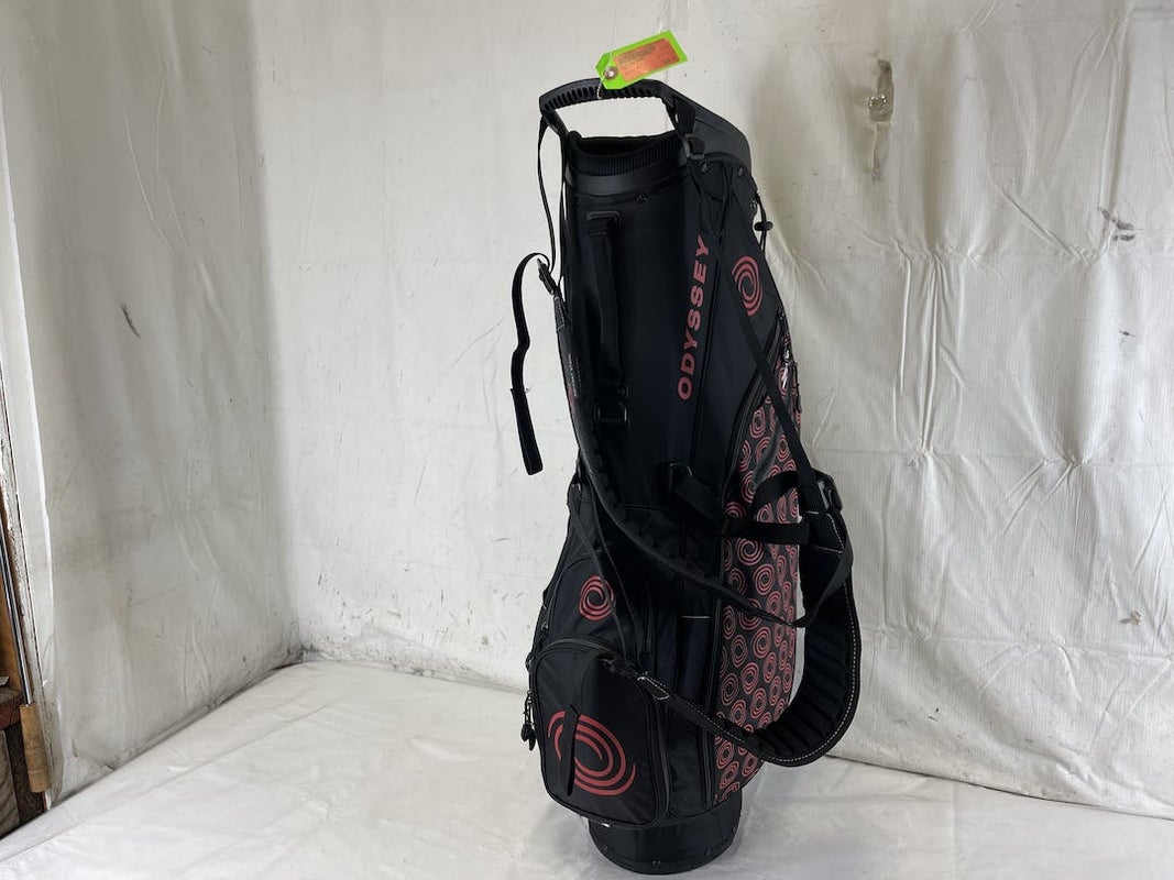 Ladies Golf Bag Greg Norman Cart Bag 14 Way Divider Black White Yellow