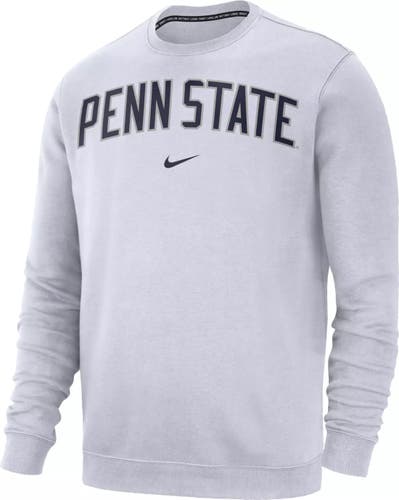 NWT nike men's medium nike Penn State Nittany Lions Club logo Fleece crew sweatshirt FTBL