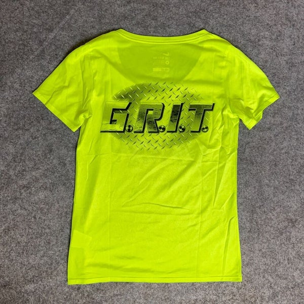 Mizzou Tigers Womens Medium Neon Green Nike Short Sleeve Tee Top NCAA Volleyball