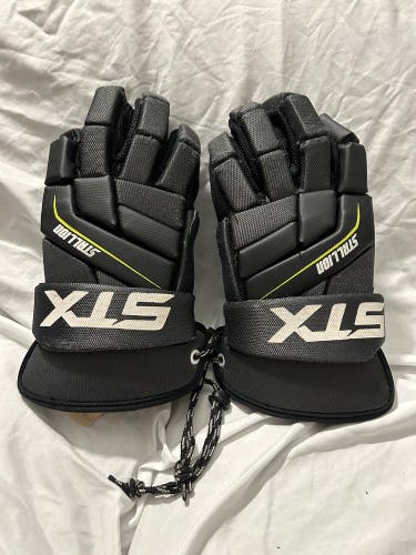 Used Large Stx Stallion 200 Men's Lacrosse Gloves