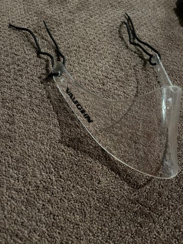 Used Vaughn Goalie Mask Throat Guard