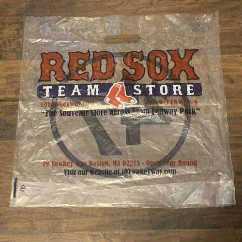 Boston Red Sox MLB Team Store Fenway Park "19 Yawkee Way" Plastic Bag Style 1
