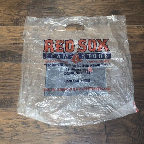 Boston Red Sox MLB Team Store Fenway Park "19 Yawkee Way" Plastic Bag Style 2