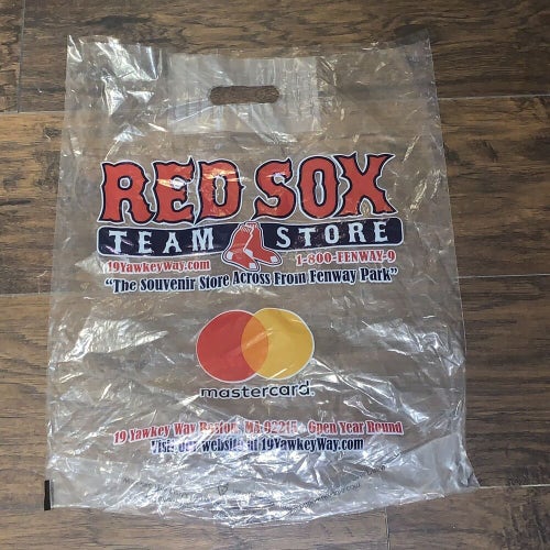 Boston Red Sox MLB Team Store Fenway Park "19 Yawkee Way" Plastic Bag Style 3
