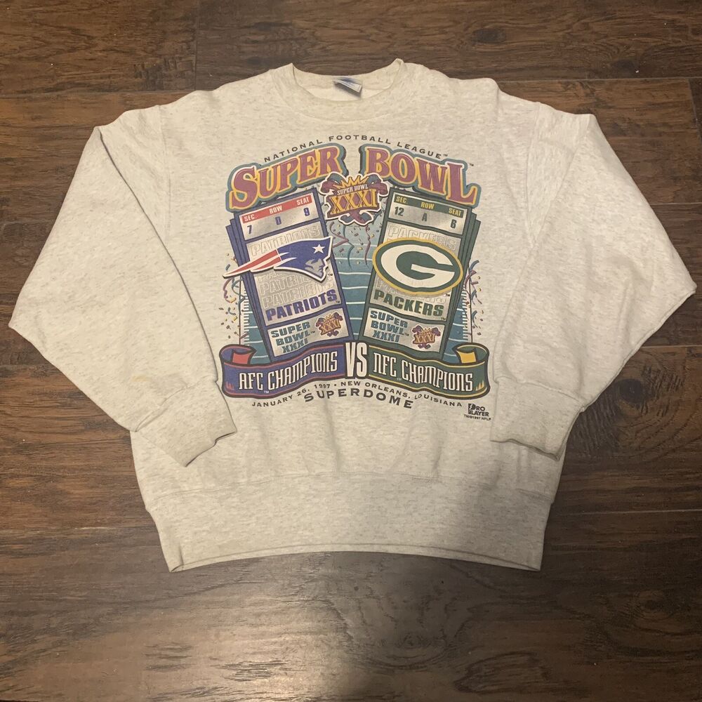 Green Bay Packers Vintage Super Bowl 31 Crewneck Sweatshirt - Men’s Size XL  NWOT
