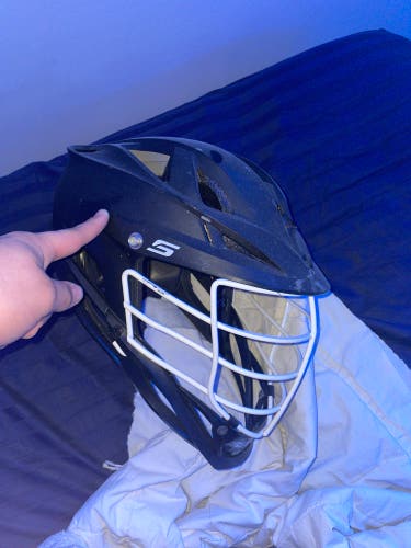 Matte Black Cascade S Helmet Pearl While Face mask